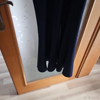 Elegantné saty modro trblietavé - 2