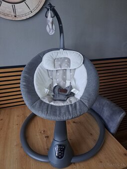Zopa hojdacie kreslo Lullaby Grey Stars - 2