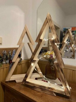 Vianočný drevený stromček - 2