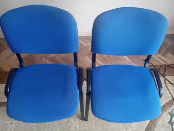 Predam 2ks kancelarske stolicky - modre - 2