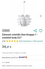 Luster IKEA Kappa - 2