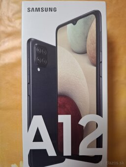 Samsung A12 nový sklo+kryt/obal - 2