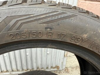 2ks Nove zimne pneumatiky 205/50 R17 - 2