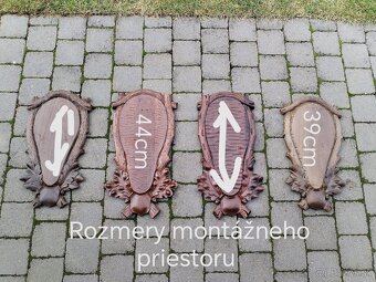 Podložky pod trofeje jeleňov danielov - 2