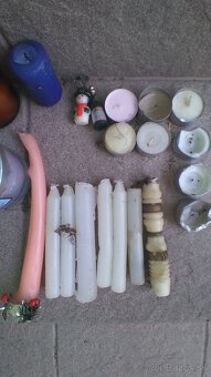 Predám náhrobné kahance,sviečky, svietnik,váhu,nožnice,kôš - 2