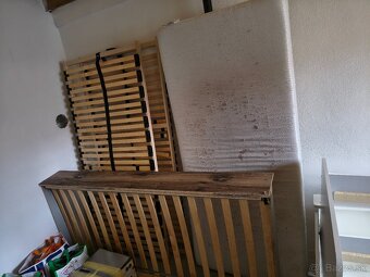 2x posteľ 90x200 plus rošty a prístelka - 2