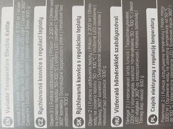 Rýchlovarná kanvica Sencor - 2