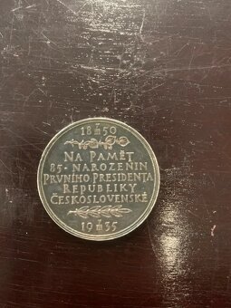 Pamätná medaila 85. narodeniny T.G. Masaryka 1935 striebro - 2
