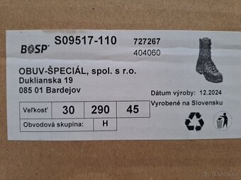 obuv BOSP vysoka , nové - 2
