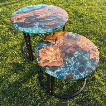 Epoxidový stôl , set konferenčných stolov , epoxidové stoly - 2