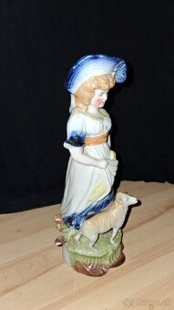 Porcelánová soška/figúrka Pastierka značená Germany - 2