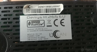 DENYS H.265 EU HD satelitný prijímač - 2