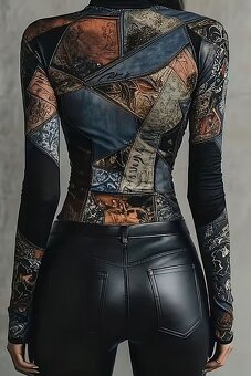 prekrásne Vintage tričko S - 2