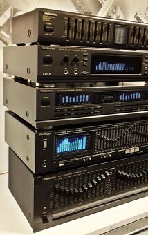 SERIA = 5x graficky Equalizer TECHNICS, antracit, Japan= Eq6 - 2