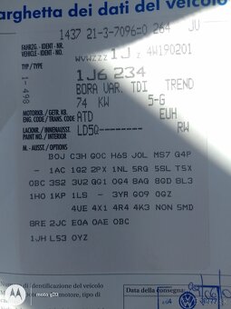 Motor 1.9 TDI 74 kw. - 2