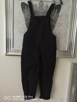 nohavice na traky siva riflovina, 128cm, Next - 2