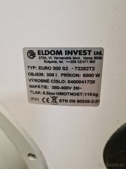 Predám veľký solárny bojler Elíz 300 2s - 2