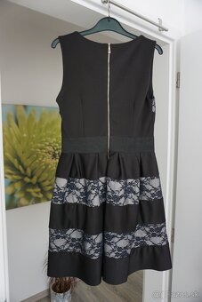 Cierne spolocenske / vecerne saty z Talianska, vel. M/L - 2