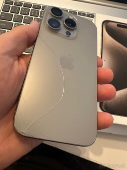 REZERVOVANÉ - iPhone 15 PRO 128 GB Natural Titanium - 2