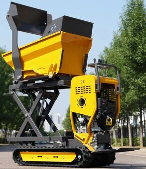 Pásový dumper 500 kg – zvedací korba, motor B & S - 2