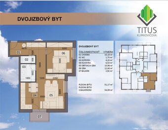 KVP prenajom 2 izbovy byt - 2