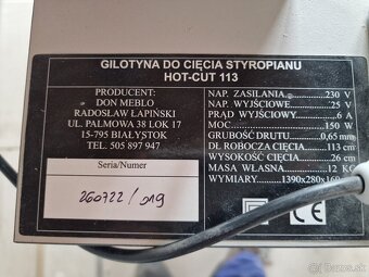 Sada rezanie polystyrenu - 2