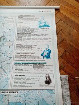 Predám školskú mapu - Osvietenský Absolutizmus (1740-1792) - 2