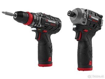 Nová sada 12V skrutkovač + uťahovák + 2 batérie + nabíjačka - 2