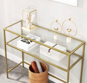 Zlatý konzolový stolík - 2