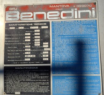 Stavebný žeriav Benedini18 - 2