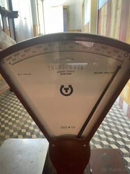 ⚖️ Retro obchodná váha TRANSPORTA Úpice (1976) - 2