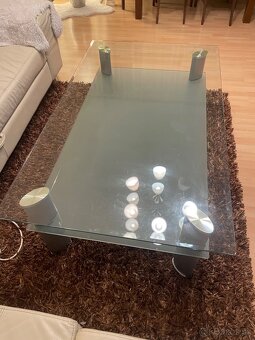 Sklenený stôl do obývačky - 2