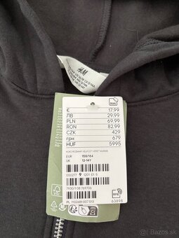 Tepláková mikina H&M 12-14 r NOVÁ - 2