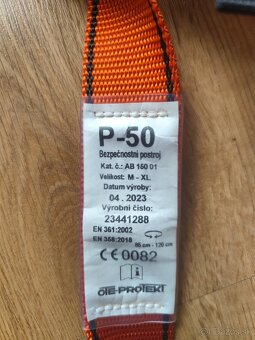 Bezpečnostný postroj P-50 – nový, nepoužívaný XL - 2