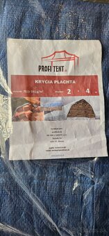 Ochranná plachta 2x4 modrá - nová - nepoužitá - 2