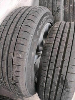 ☀️7mm alu disky orig. Škoda 5x112 R17 pneu nove 215/55 r17 - 2