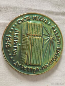 Pamětní plaketa - Zsolnay,Maďarsko - 2