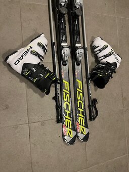 Lyze Fischer + Lyziarky + Palice - 2