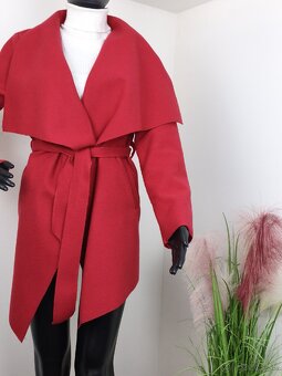 Dámsky kabát červený - 2