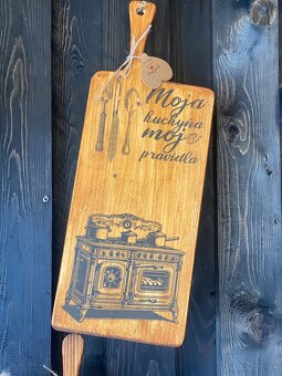 Servirovacia dodka  zo stareho dreva. - 2