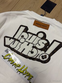 LV - leather patch logo crewneck - 2