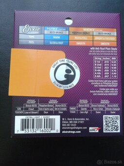Predam struny Elixir 10-47 nanoweb - 2