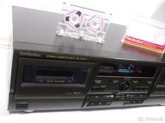 Kazetovy 2-deck TECHNICS RS-TR373 Dolby B, C, vyroba v Japan - 2
