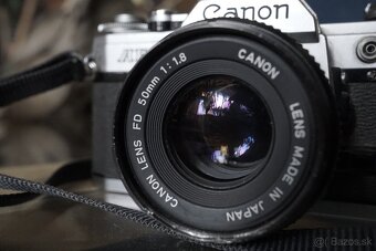🎁Canon AE1 + 1.8/50 + Blesk + 🎁 DARČEK 🎁 - 2