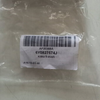 Vonkajšia kľučka 5.dverí Škoda 6Y0827574J Škoda Fabia - 2
