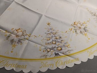 Vianočný okrúhly obrus na stôl - 2