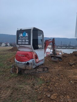 Zemné a výkopové práce minibagrom - 2