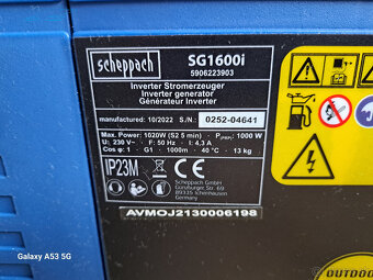 Invertorova elektrocentrala Scheppach SG 1600i - 2