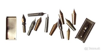 Krabička s kaligrafickými hroty - 11 ks - 2