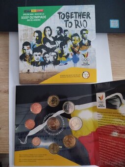 2 euro sada Belgicko 2016 olympiáda - set mincí - 2